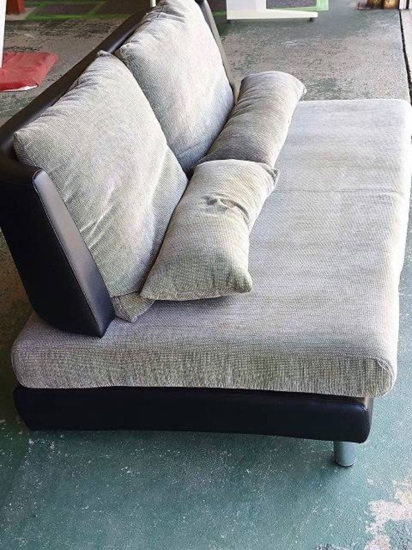 ニトリ RN11047 グレー 2人掛けソファ 背もたれクッション付き