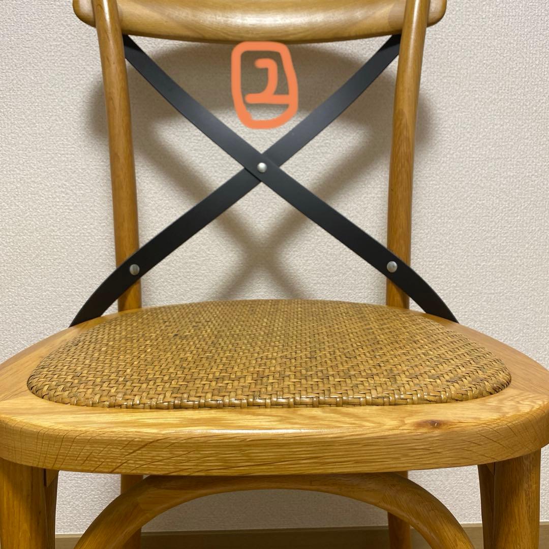 オーク材 クロスバック ダイニングチェア ※1脚のお値段