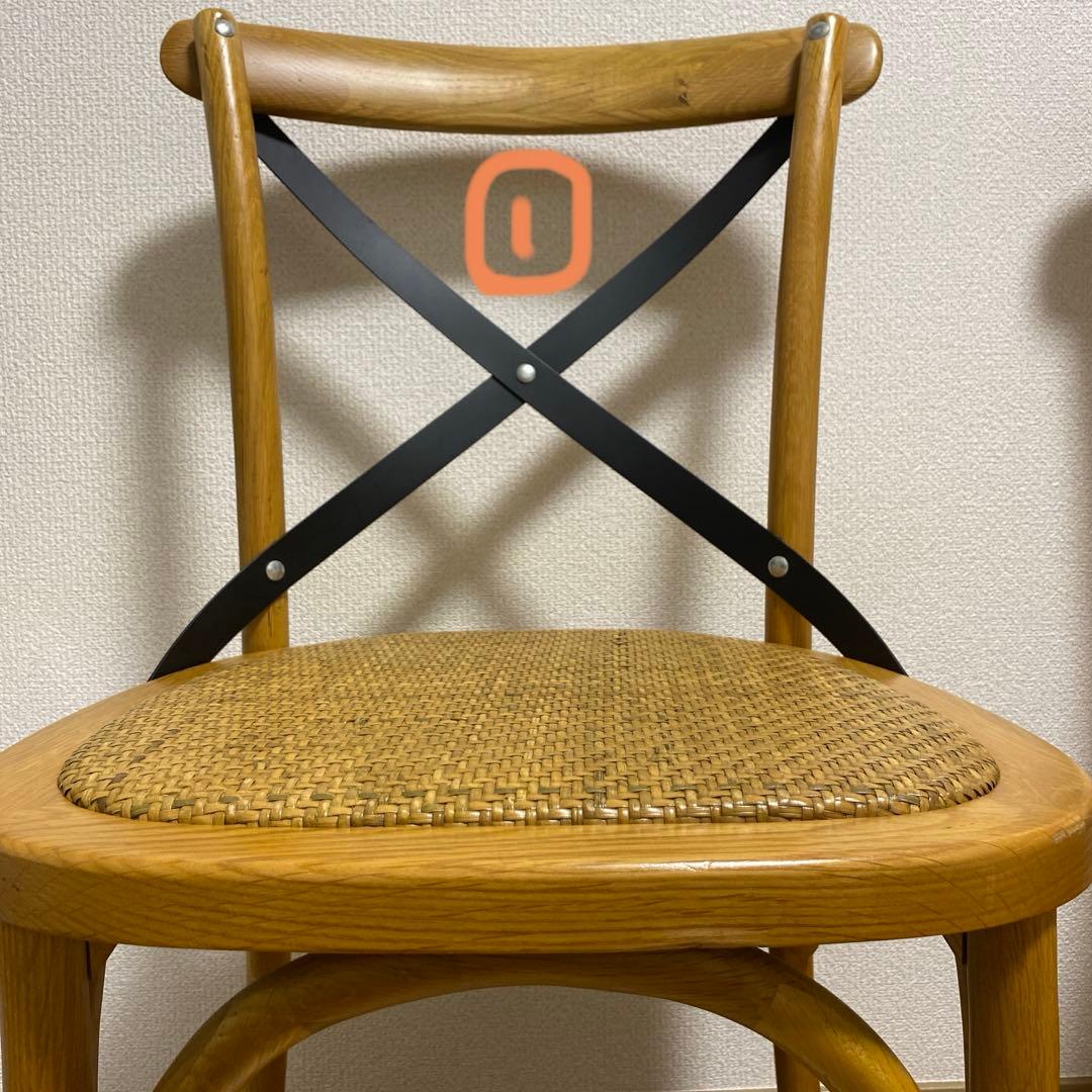 オーク材 クロスバック ダイニングチェア ※1脚のお値段
