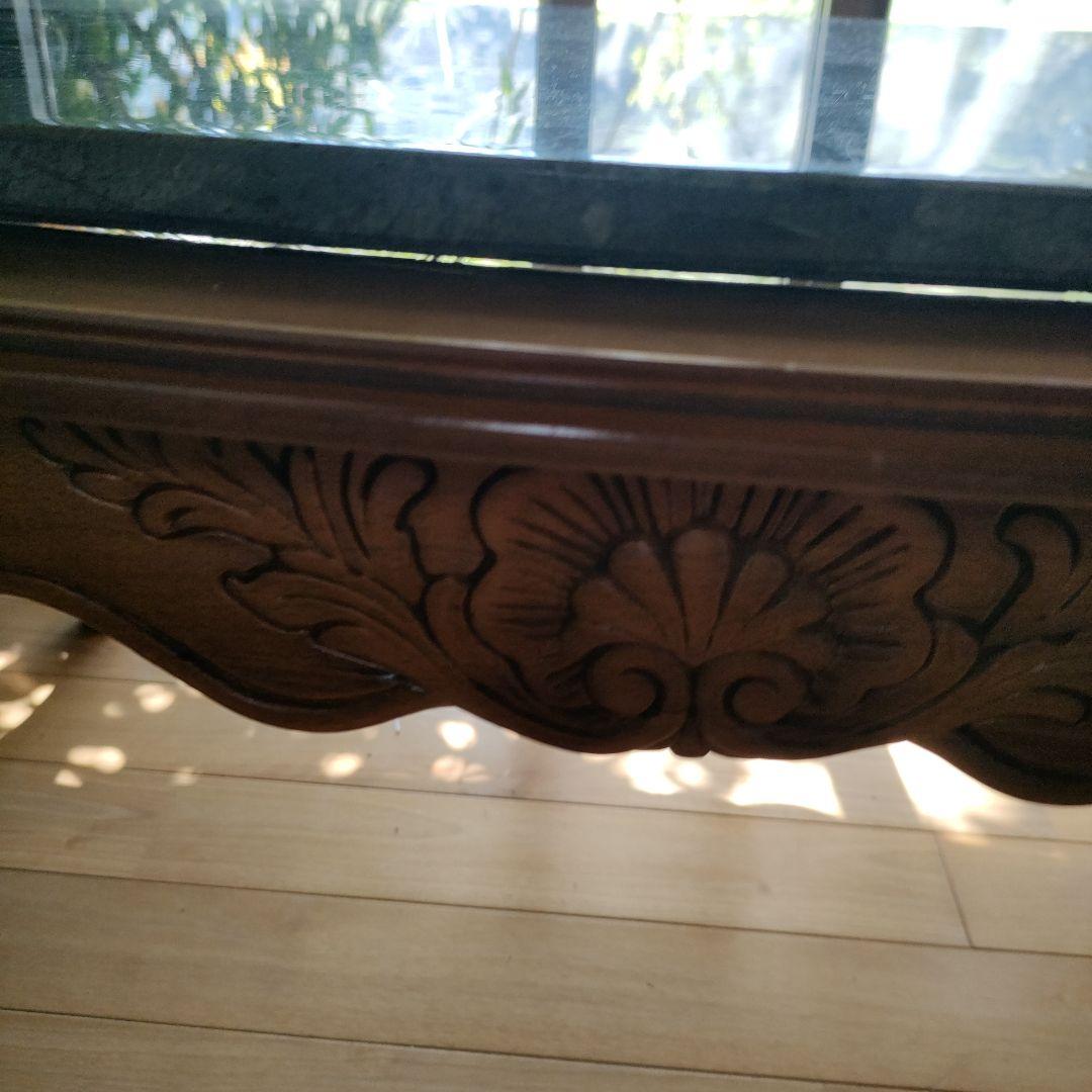 【アンティーク】 大理石テーブル 猫脚 楕円テーブル イタリア製