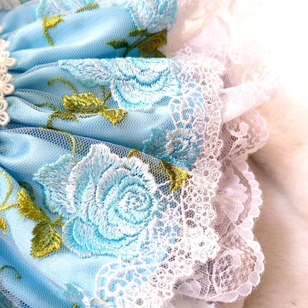 ステラルー　コスチューム　Sサイズ用　水色薔薇のコスチューム　779