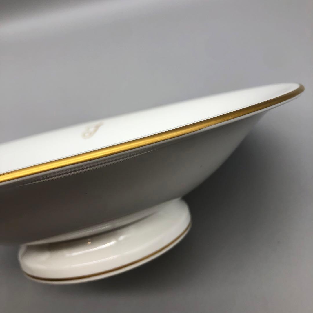 オークラ大倉陶園ゴールドラインイニシャルTカップソーサーボウル高台皿アンティーク