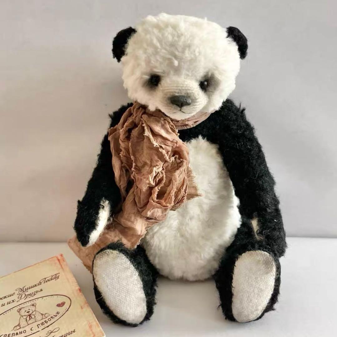 愛嬌があるパンダさん アーティストベア ロシア 海外作家様 ハンドメイド くま
