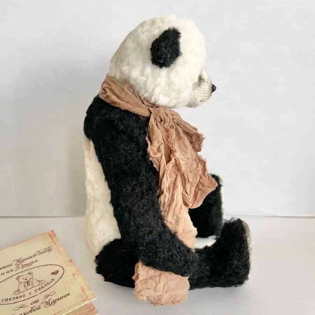 愛嬌があるパンダさん アーティストベア ロシア 海外作家様 ハンドメイド くま