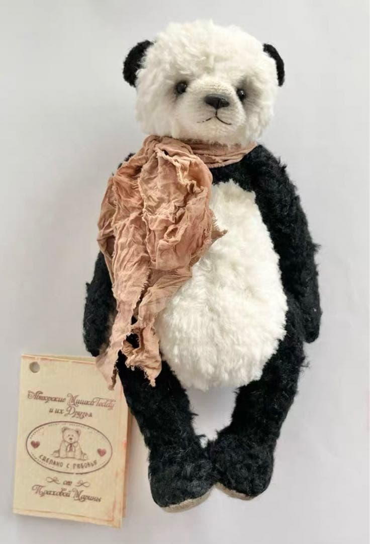 愛嬌があるパンダさん アーティストベア ロシア 海外作家様 ハンドメイド くま