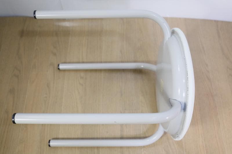 未使用に近く綺麗!◆レトロポップ　花柄スツール/丸椅子/パイプイス　70゛s