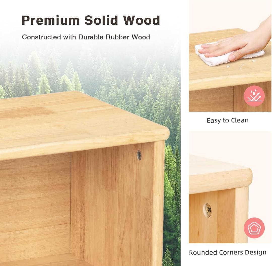 【新品未使用】TOOKYLAND 収納 2段 幅90×高60 木製収納