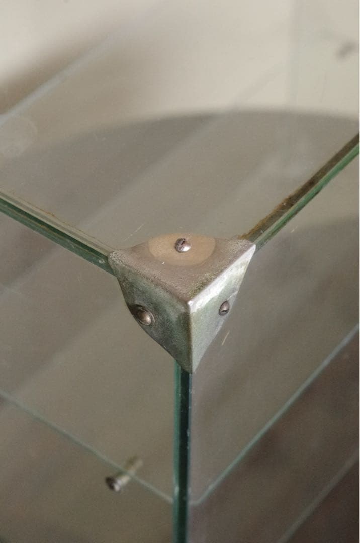 ※直接引取可能※ 店舗什器 透明ガラス 3段ディスプレイケース