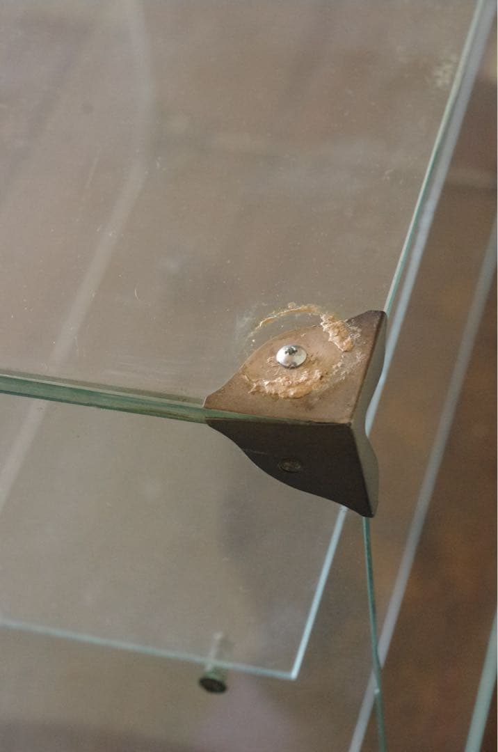 ※直接引取可能※ 店舗什器 透明ガラス 3段ディスプレイケース