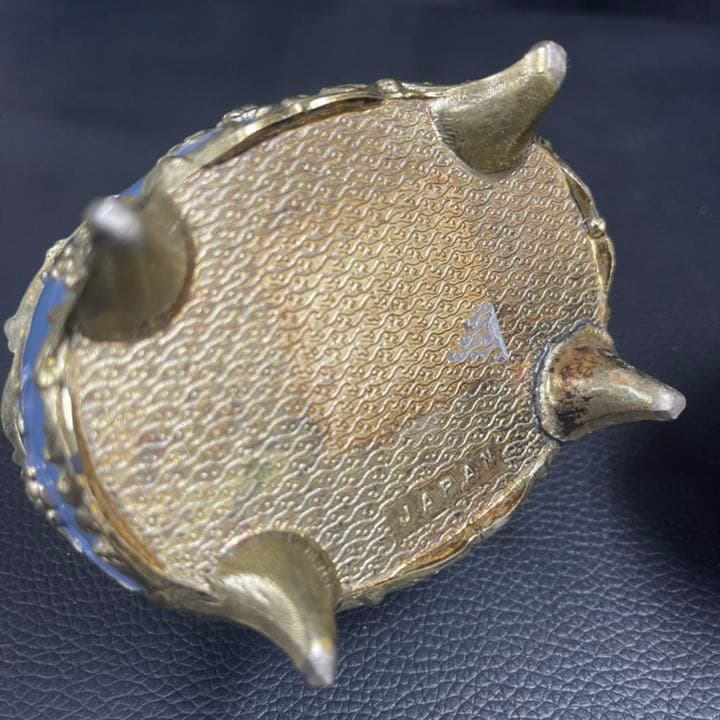 アンティーク調カメオ付ジュエリーボックス　SANKYOオルゴール　小物入れ