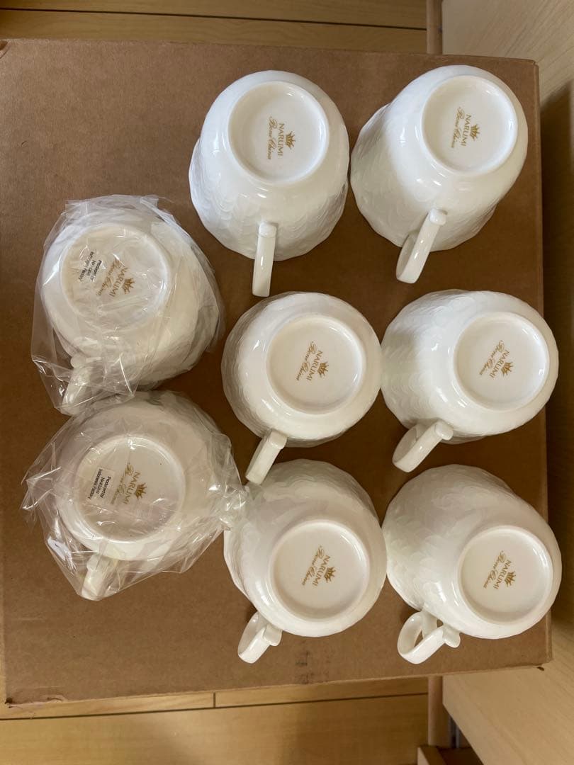 NARUMI ボーンチャイナ スープカップ 8個セット 新品＆使用品 NARUMI
