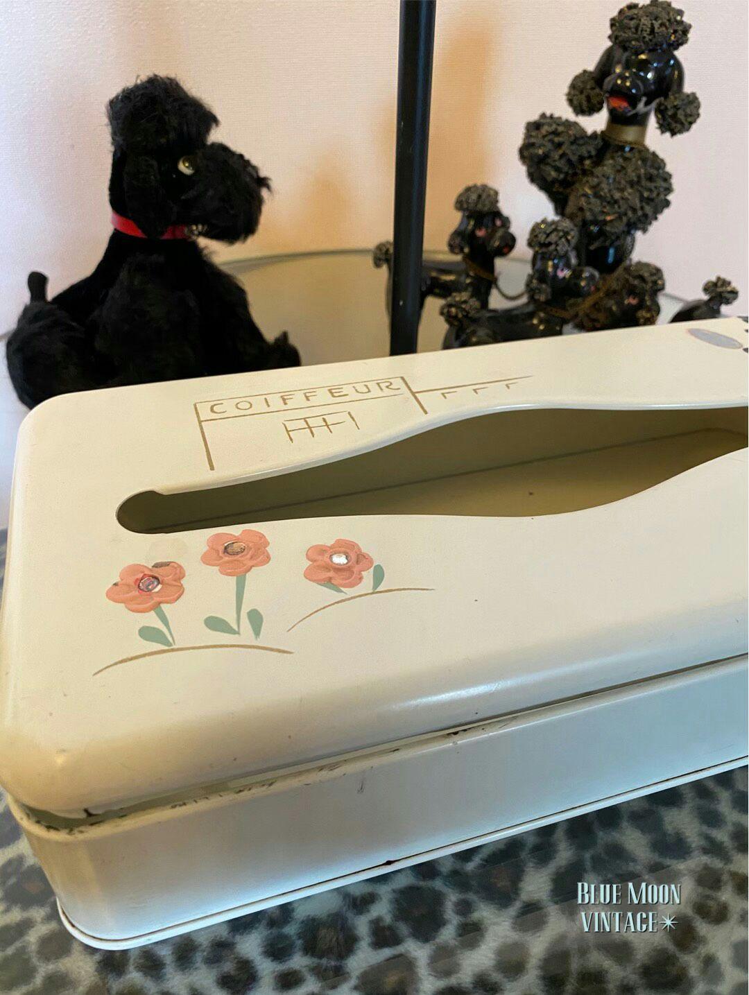 ♞Vintage◆1950’s◆COIFFEUR♢♦ティッシュペーパーケース♦♢