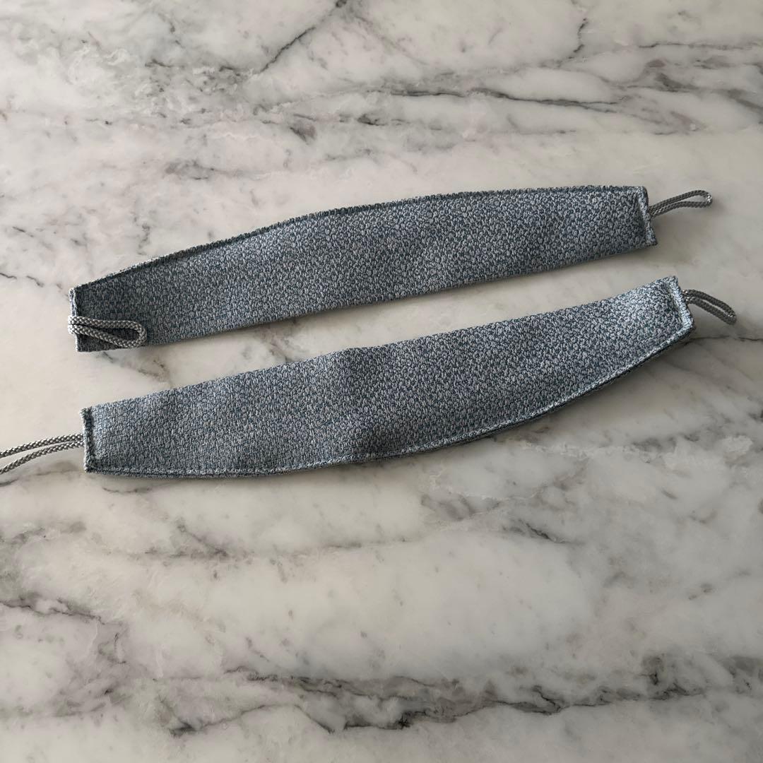 パープル&グリーンツートンドレープカーテンレース付き