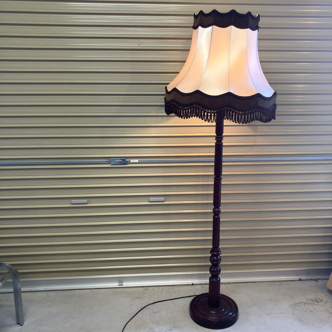 昭和レトロ ミッドセンチュリー タッセルシェード フロアランプ