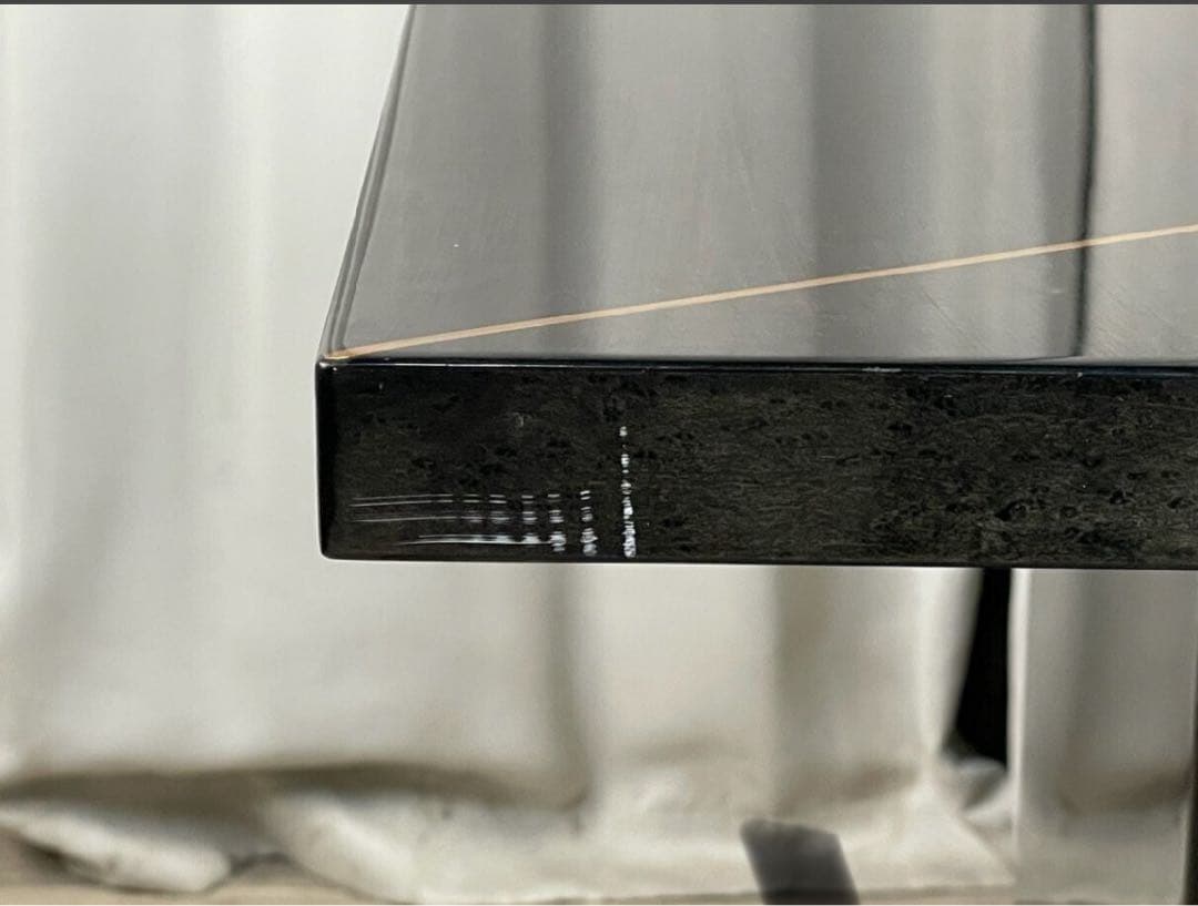 定価16万 IDC大塚家具 スプレンダー バーズアイメープルブラック　テーブル