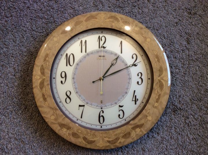 SEIKO EMBLEM(セイコー エムブレム) 木象嵌 電波掛け時計 - メルカリ