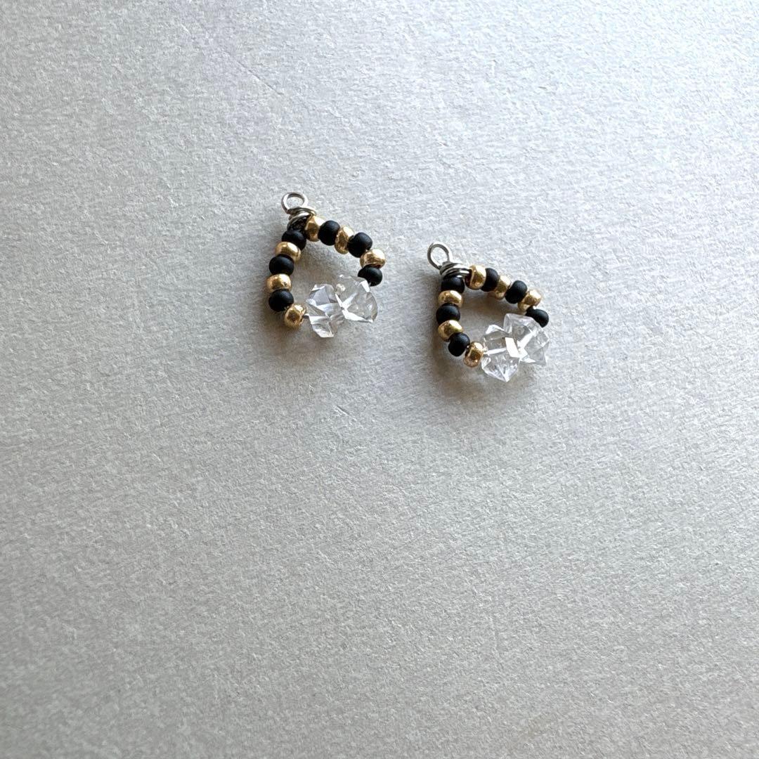 no.091 ハーキマーダイヤモンドのbicolor Wreath