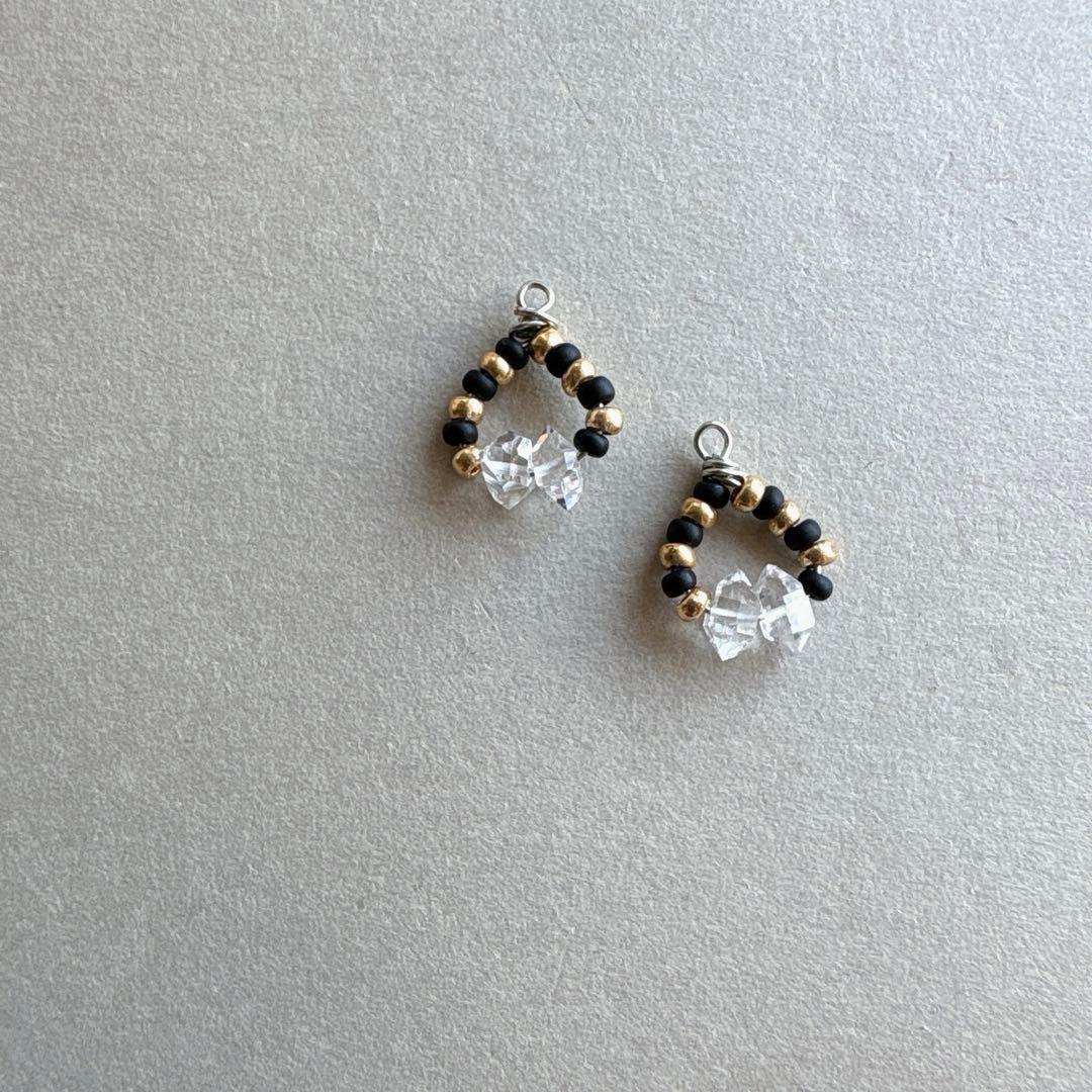 no.091 ハーキマーダイヤモンドのbicolor Wreath