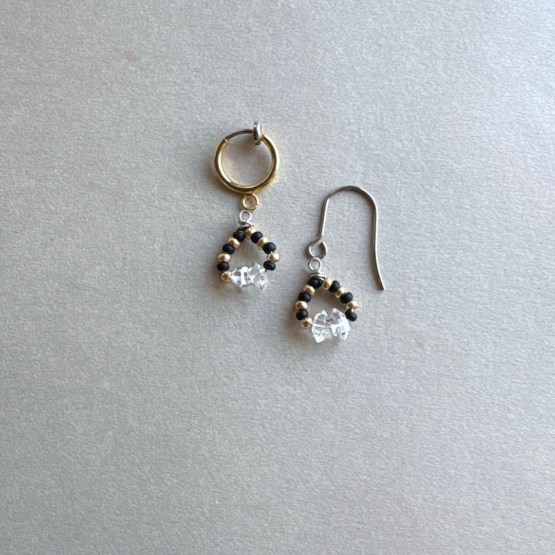 no.091 ハーキマーダイヤモンドのbicolor Wreath