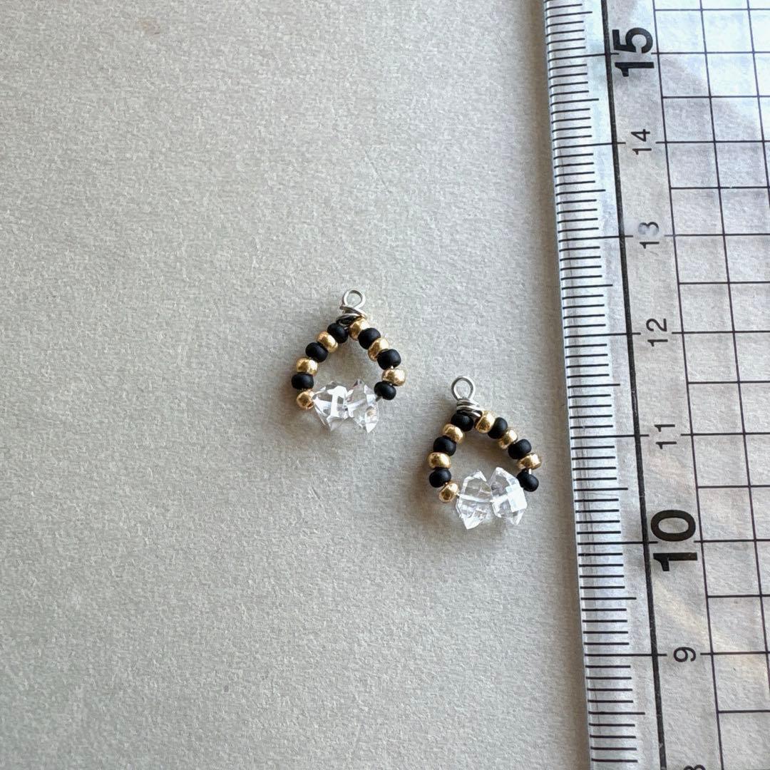 no.091 ハーキマーダイヤモンドのbicolor Wreath