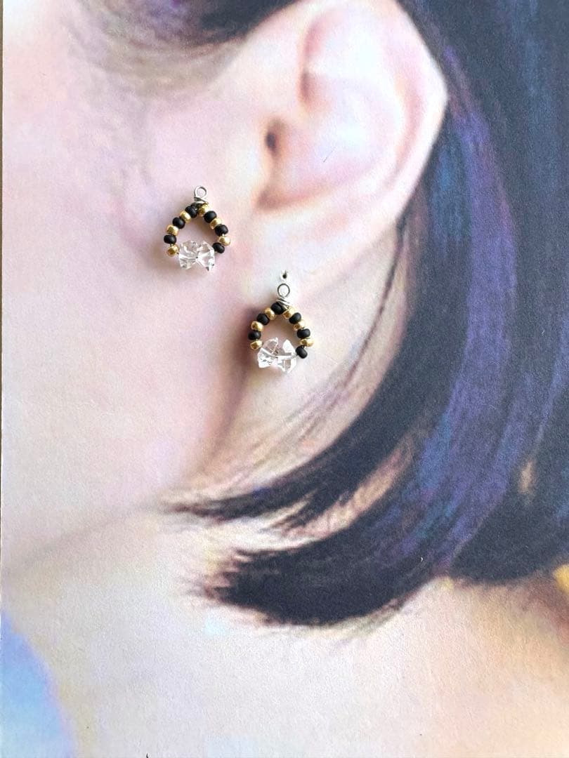 no.091 ハーキマーダイヤモンドのbicolor Wreath