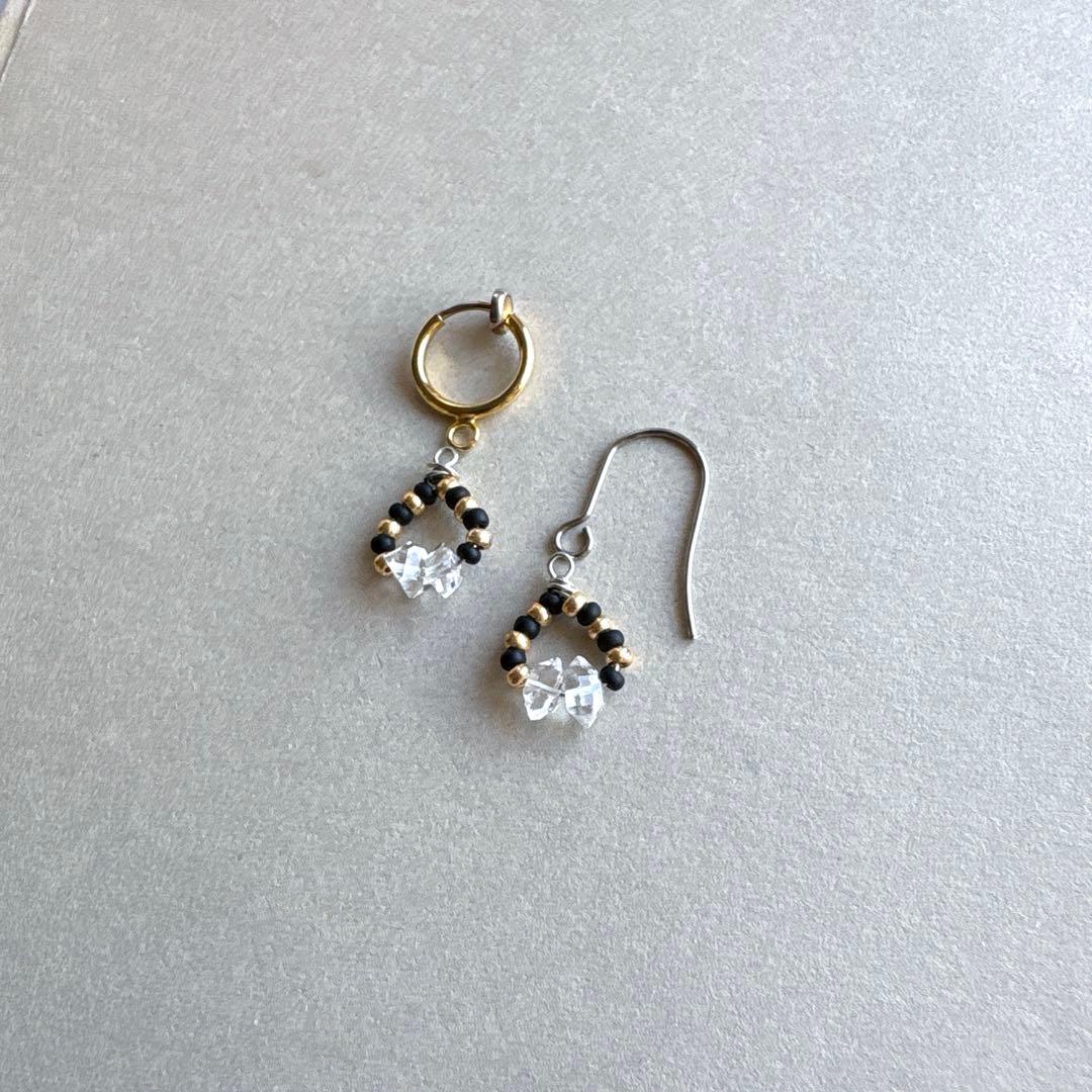 no.091 ハーキマーダイヤモンドのbicolor Wreath