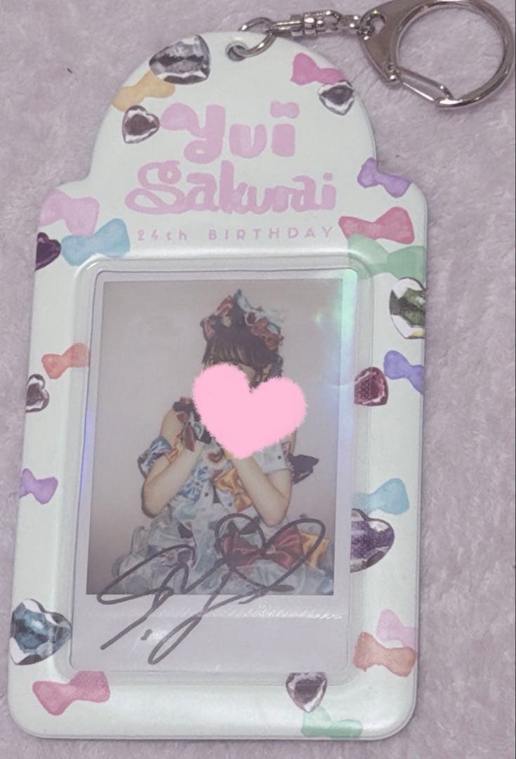 櫻井優衣 2024生誕祭 サイン入りチェキ・チェキホルダー - メルカリ