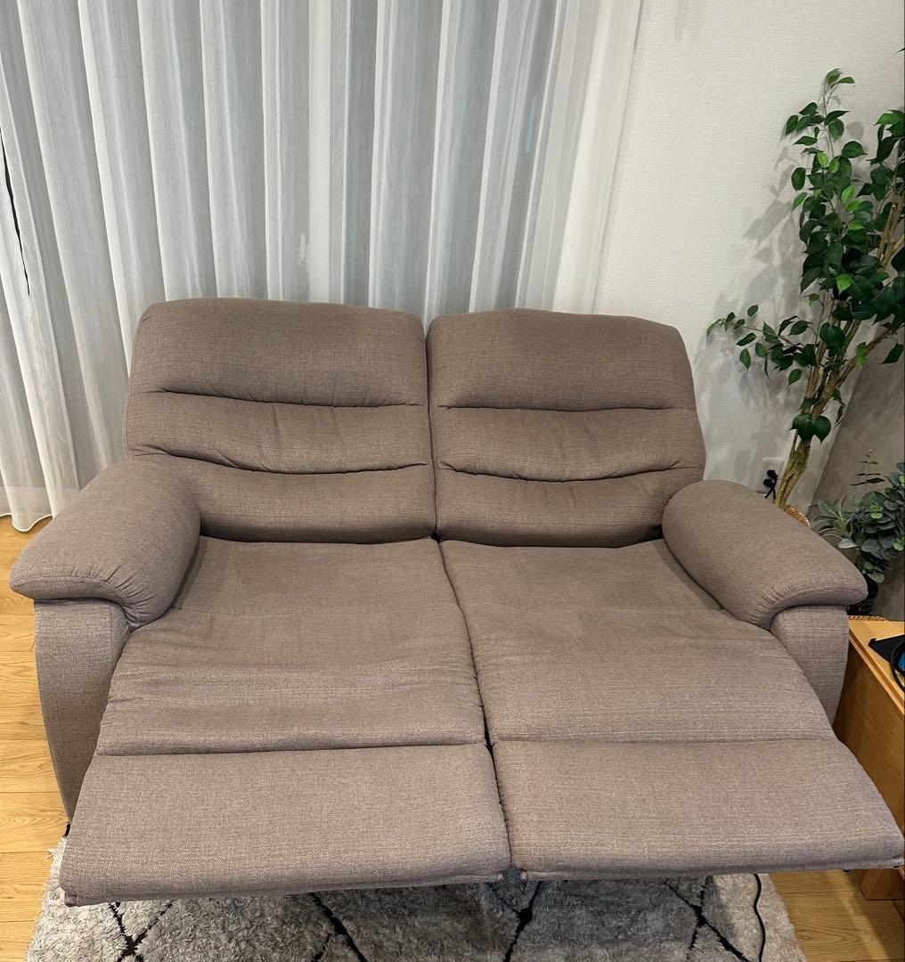 美品　ニトリ　電動リクライニングソファ