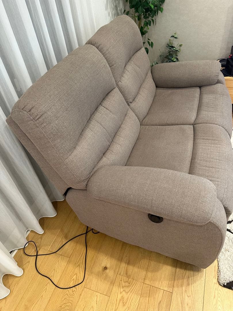 美品　ニトリ　電動リクライニングソファ