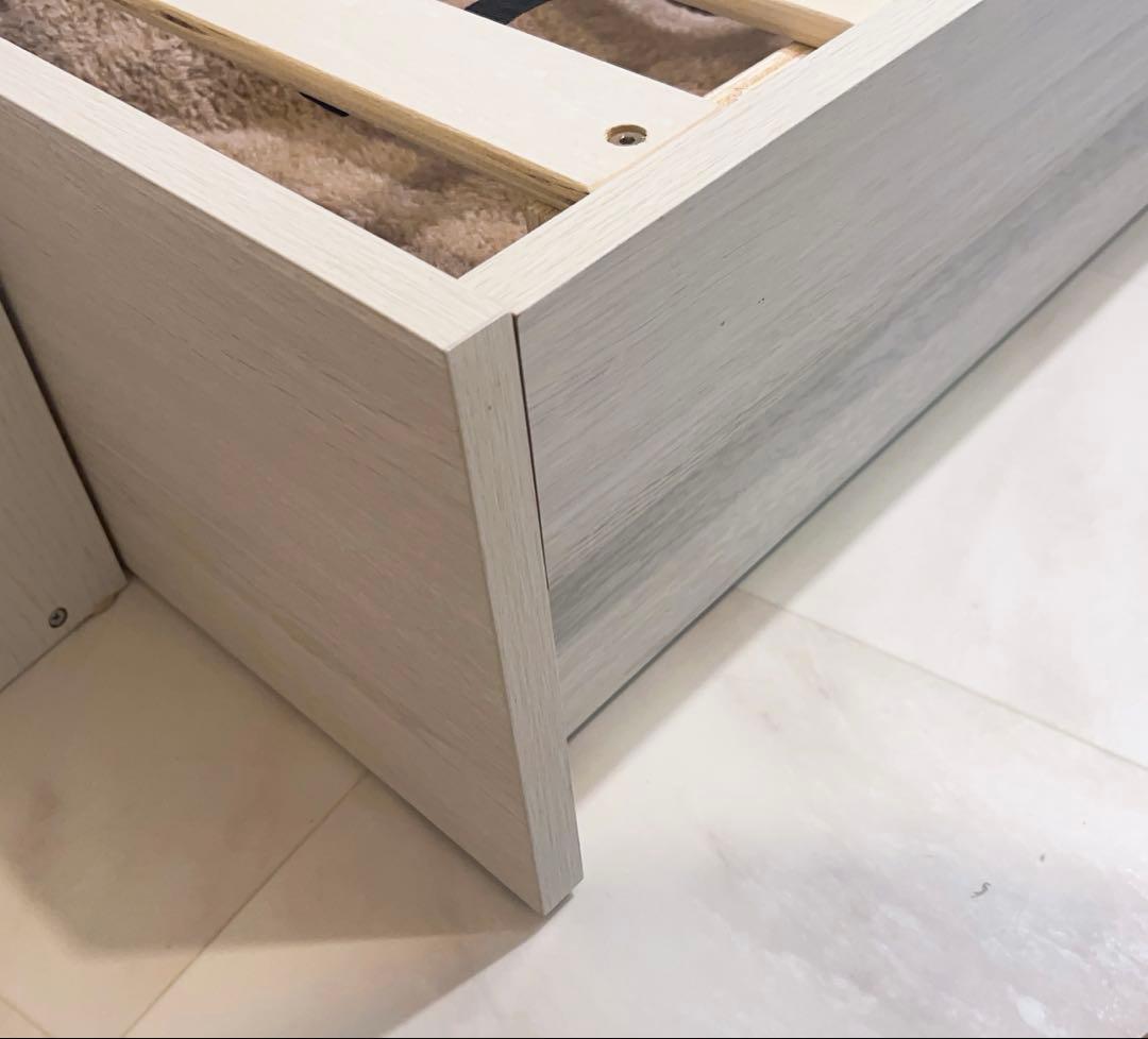 送料込み！ コンセント付き USB収納 ベッドフレーム シングル