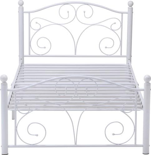 【新品・送料無料】パイプシングルベッド　Ｂ０２６Ｔ（１５０７Ｔ）　ＷＨ