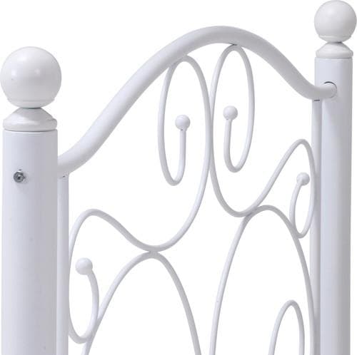 【新品・送料無料】パイプシングルベッド　Ｂ０２６Ｔ（１５０７Ｔ）　ＷＨ