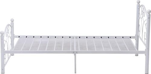 【新品・送料無料】パイプシングルベッド　Ｂ０２６Ｔ（１５０７Ｔ）　ＷＨ