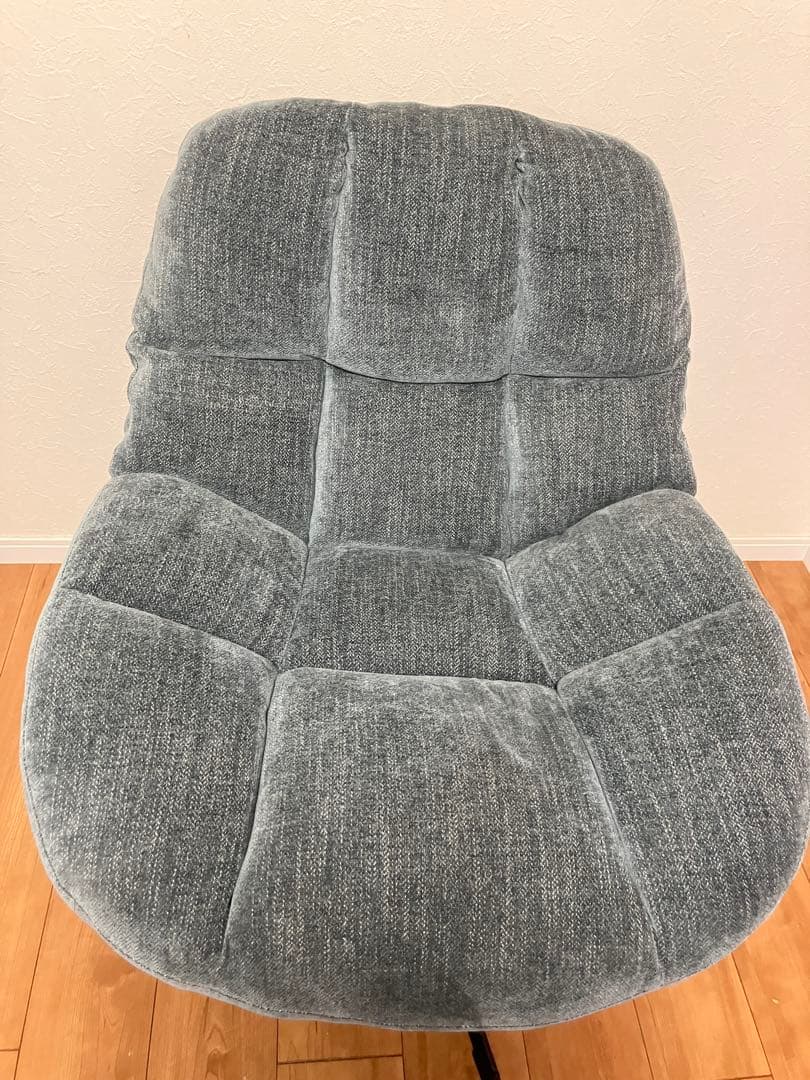 モダン スワベルチェア グレー