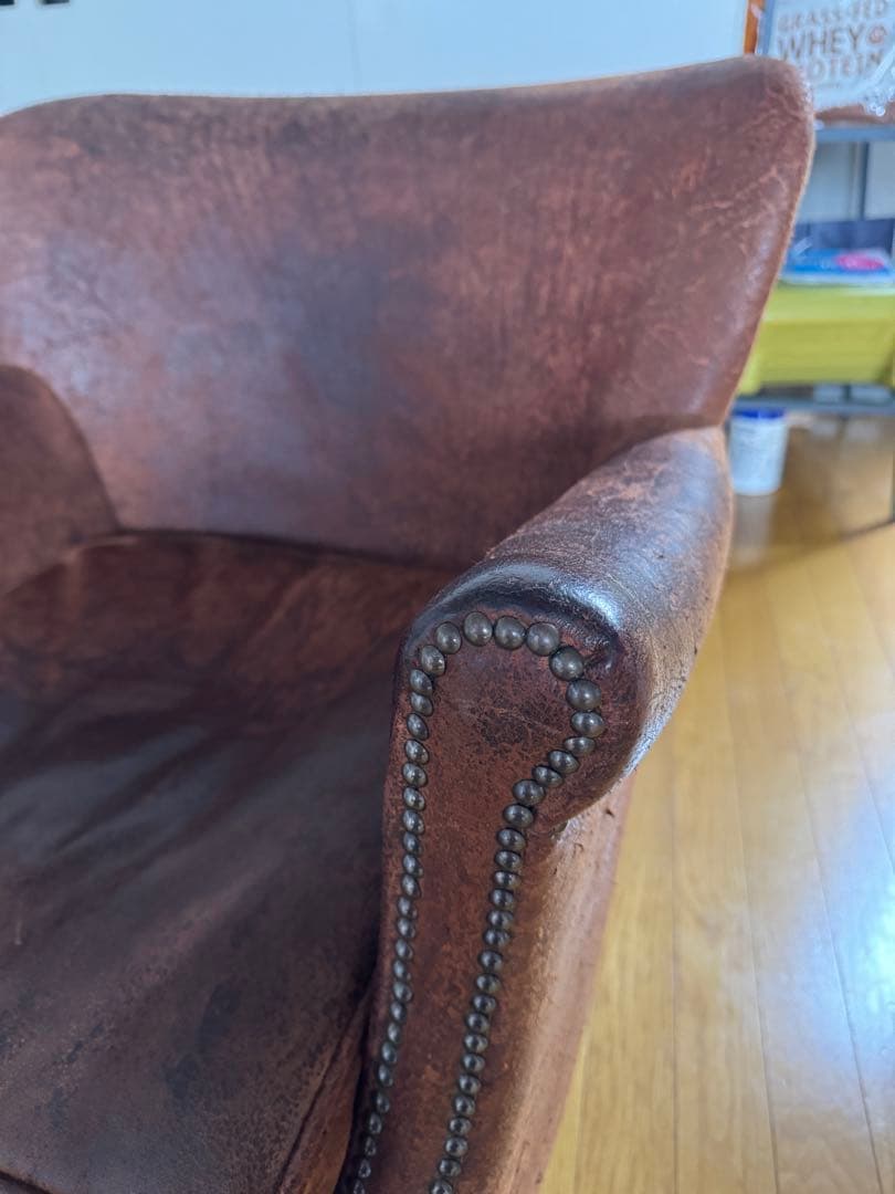 本革 プロフェッサーアームチェア　一人掛け　RH レストレーションハードウェア