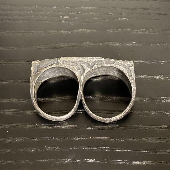 ビンテージ ダブルリング 指輪 レゲエ アフリカ ラスタ ボブマーリー