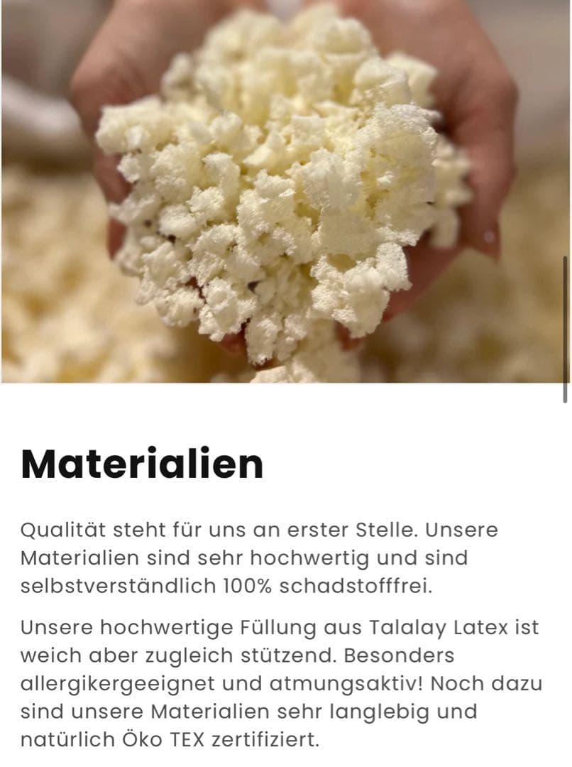 ドイツ製　ネックサポートピロー