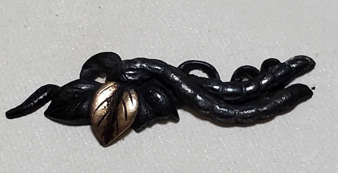 赤銅製 結び木賊(とくさ)の図 江戸時代