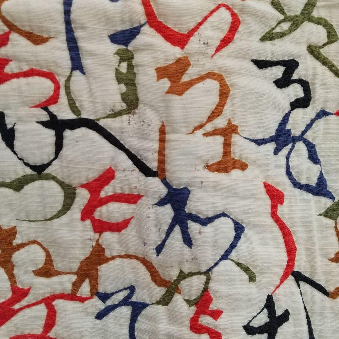 ハンドメイド　いろは47文字　パッチワークキルトタペストリー