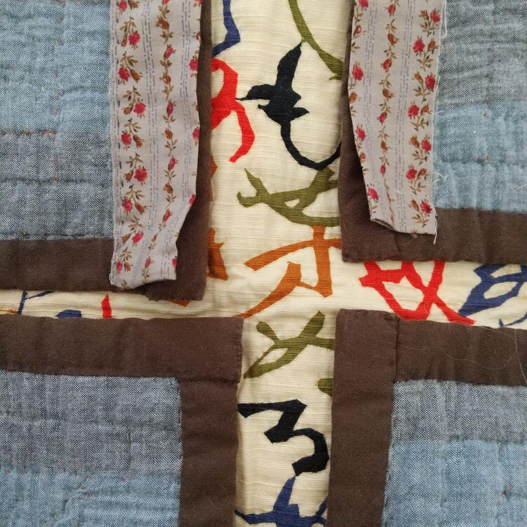 ハンドメイド　いろは47文字　パッチワークキルトタペストリー
