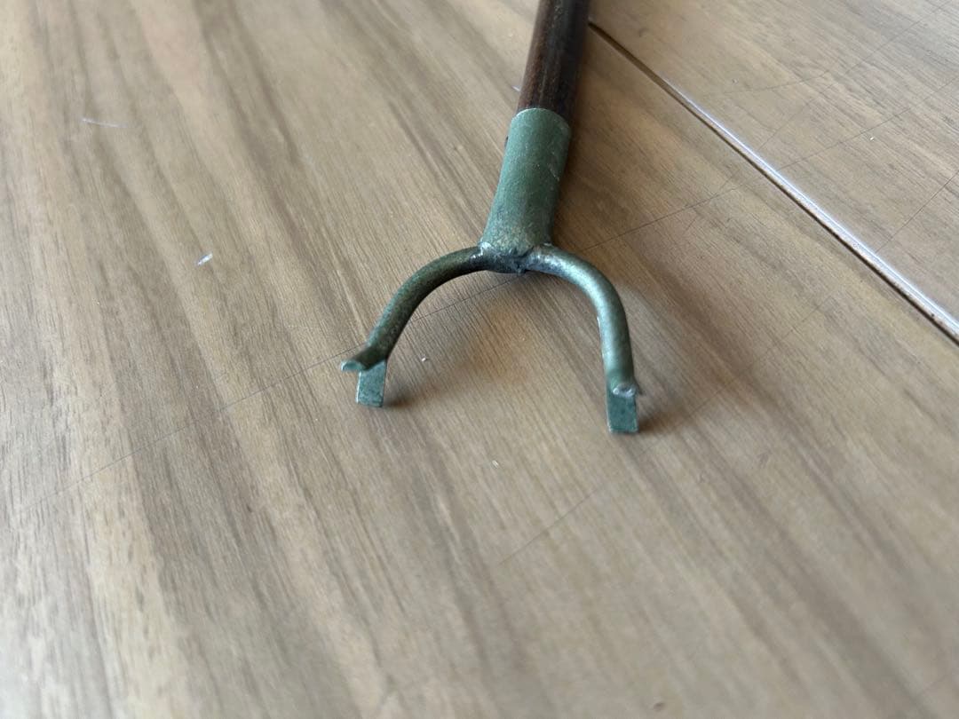 昭和レトロ 黒竹 矢筈 掛け軸　やはず