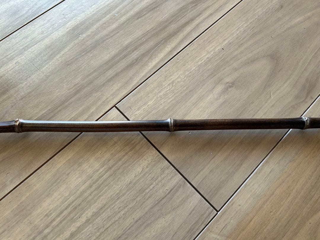 昭和レトロ 黒竹 矢筈 掛け軸　やはず