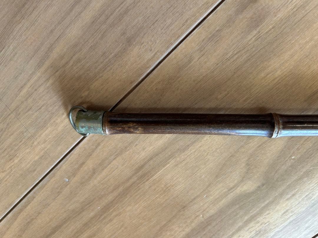 昭和レトロ 黒竹 矢筈 掛け軸　やはず