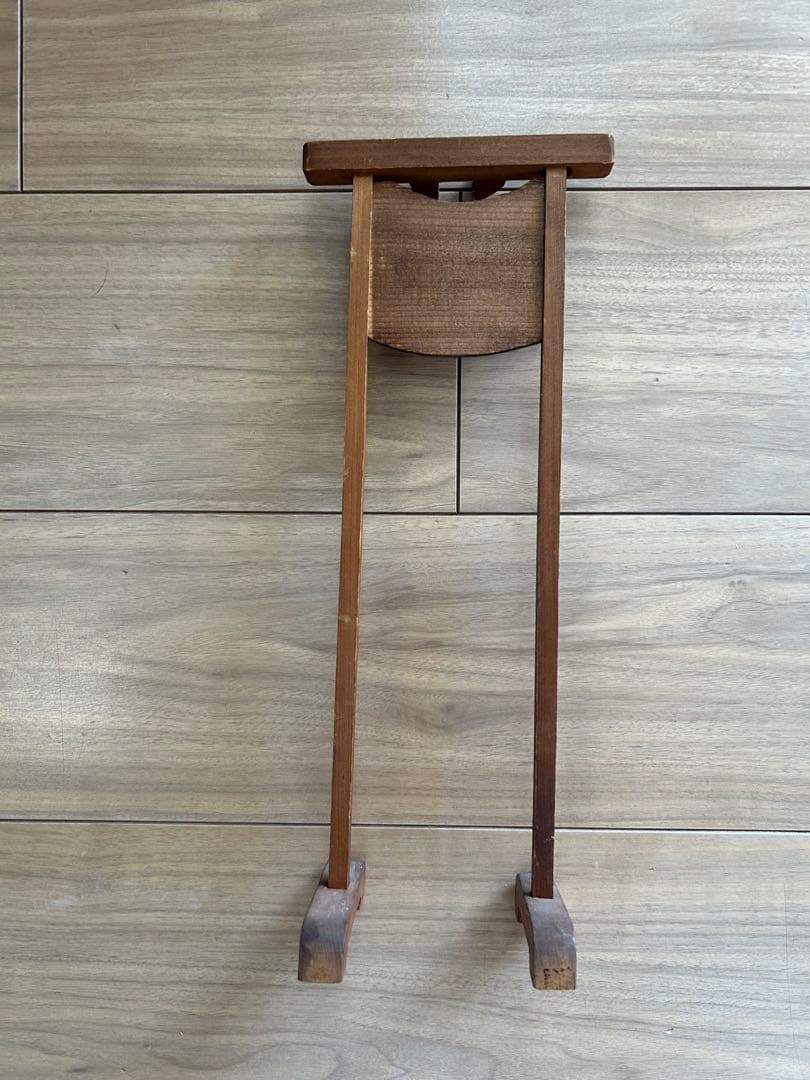 昭和レトロ 黒竹 矢筈 掛け軸　やはず