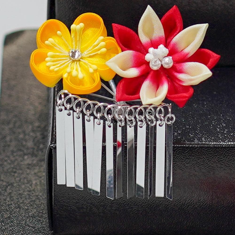 七五三 七歳 かんざしセット 髪飾り 女児用 日本製 ビラ NO35891