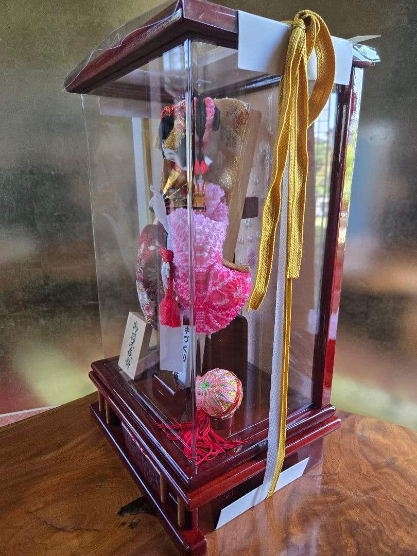 【展示品限り】正月飾り　羽子板　ケース飾り　※閉店セール　H18