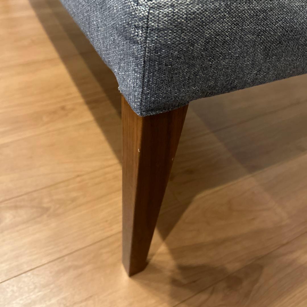 カインⅡ ベンチ 140cm 右肘 ウォールナット PVCブラック