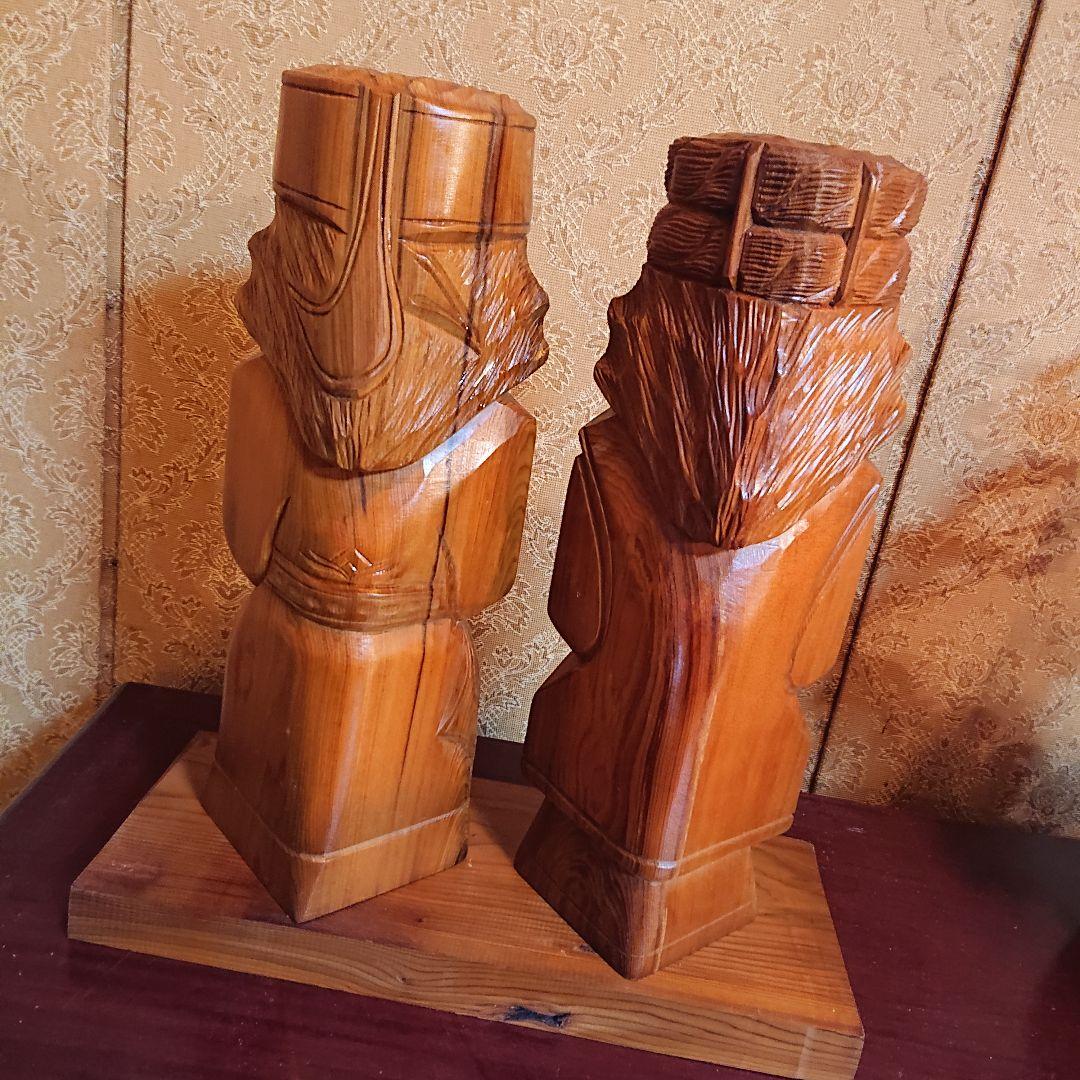 昭和レトロ アンティーク 北海道 アイヌ ニポポ人形 木彫り 民芸品