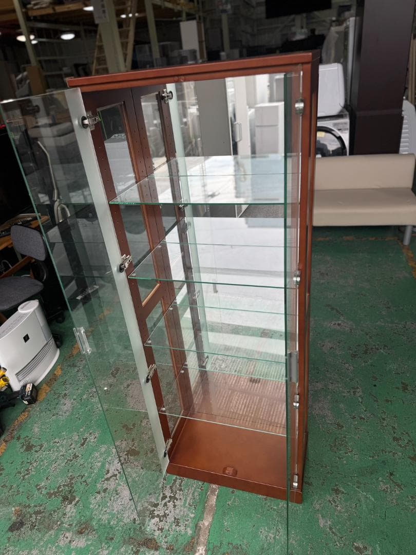 ガラスケース・ディスプレイケース 4段 ブラウン 169