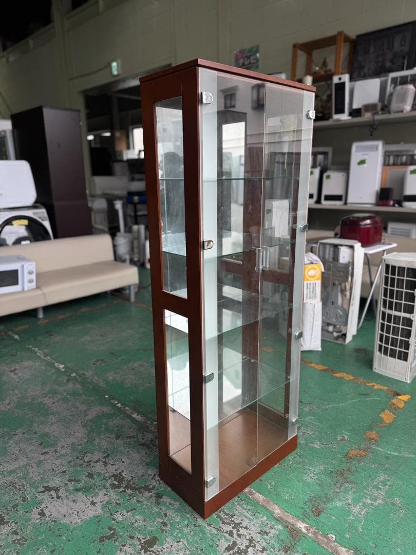 ガラスケース・ディスプレイケース 4段 ブラウン 169